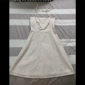 White Lucy Love eyelet dress